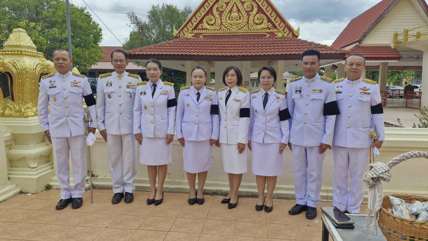 title - ส.ป.ก. ยโสธร ร่วมพิธีทำบุญตักบาตรและพิธีบำเพ็ญกุศล (สัตตมวาร ๗ วัน) เพื่ออุทิศถวายเป็นพระกุศล สมเด็จพระเจ้าลูกเธอ เจ้าฟ้าพัชรกิติยาภา นเรนทิราเทพยวดี กรมหลวงราชสาริณีสิริพัชร มหาวัชรราชธิดา  ณ วัดศรีธรรมาราม (พระอารามหลวง) อำเภอเมืองยโสธร จังหวัดยโสธร